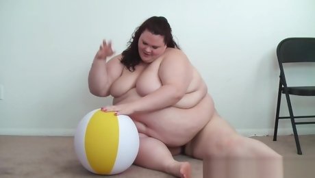 Fatty Tested... NOT Approved! - SSBBW Tests Out Inflatable With BBW Body