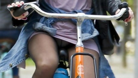 bicycle upskirt