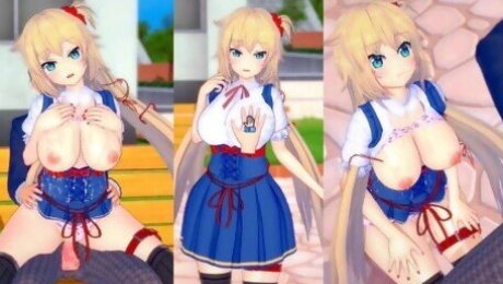 [Hentai Game Koikatsu! ]Have sex with Big tits Vtuber Akai Haato.3DCG Erotic Anime Video.