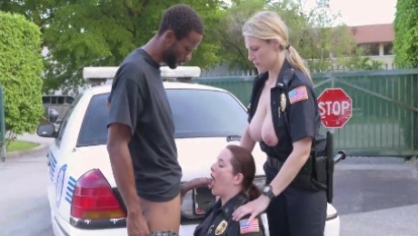 Black Dicks Matter police threesome