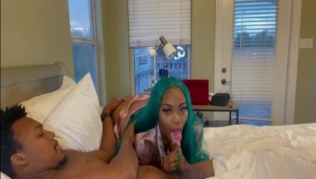 Ebony Greenhair Babe Ivy Amazing Porn Video